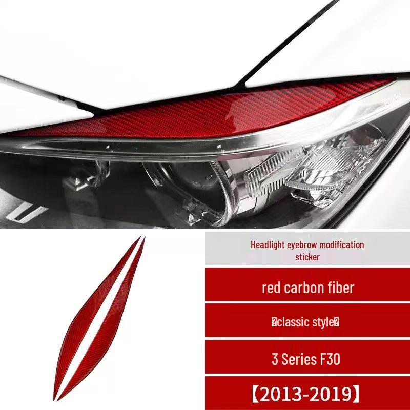 Ochranné nálepky na obočí světlometů z uhlíkových vláken pro BMW řady 3 F30/F35