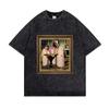 Hot Saudi National Day Graphic Print T-shirt Men Women Vintage Washed Cotton Loose Casual Oversized Top Harajuku Fashion Short Sleeve Summer New Tee