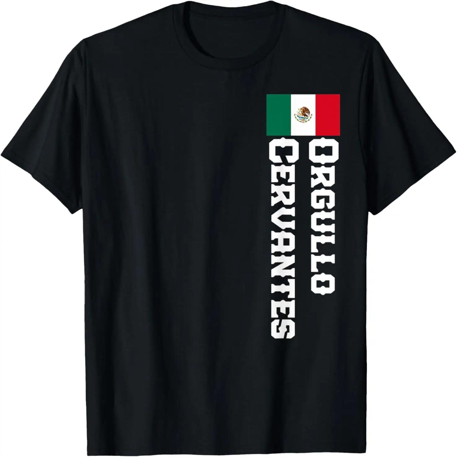 

Orgullo Cervantes Last Name Mexican Shirt For Men Women, Kid T-Shirt XXXXXL чорний