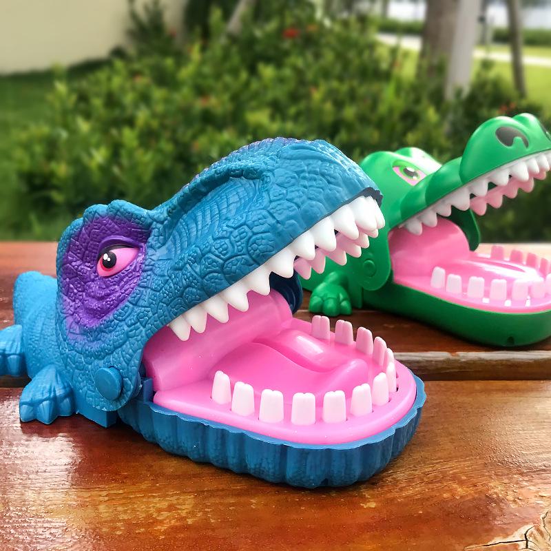 Dinosaurier Krokodil Handbeißspielzeug: Großes lustiges Streichspiel für Kinder