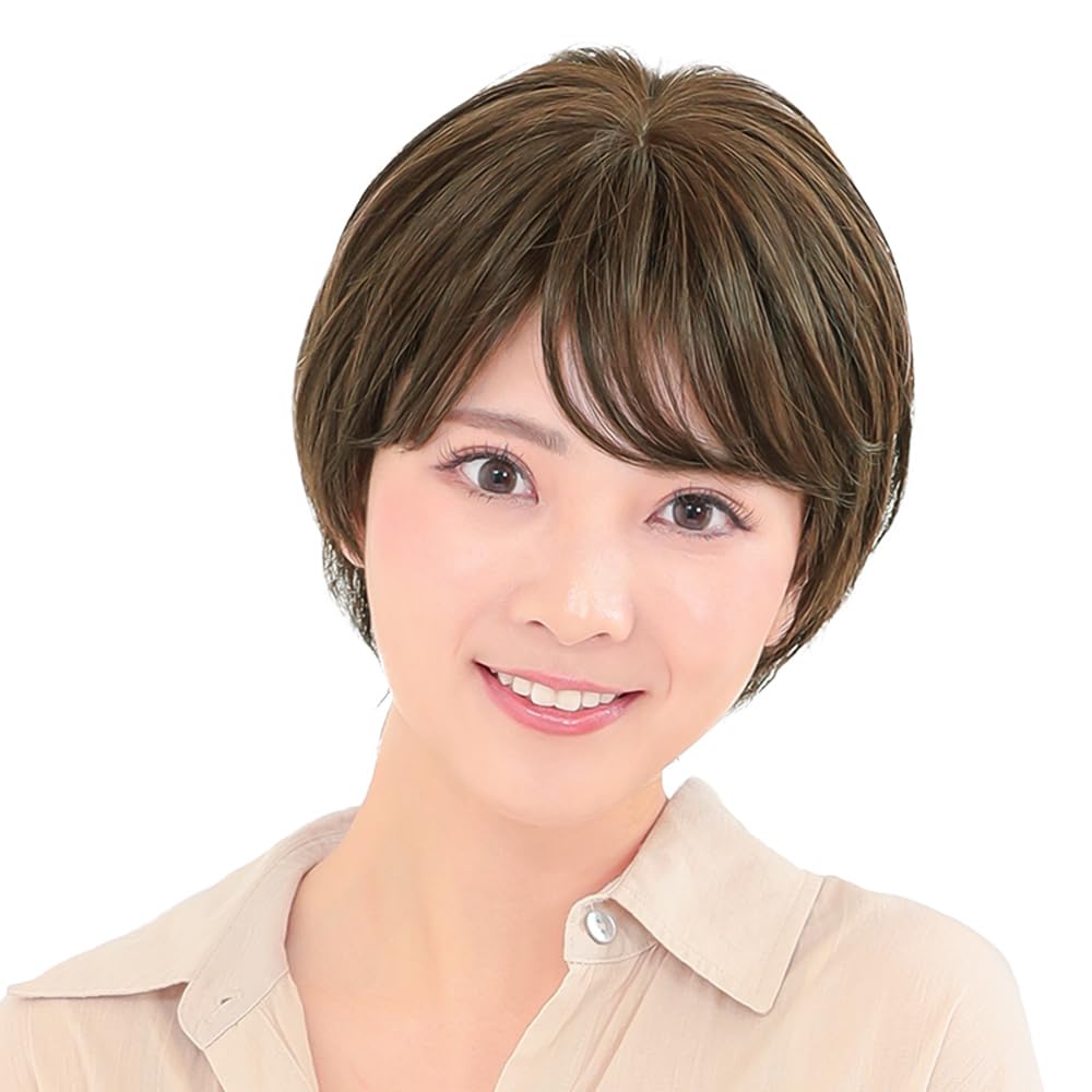 

Wig Full Wig French Short Free Size Ginger Brown pw104GBR [AQUADOLL] GBR.