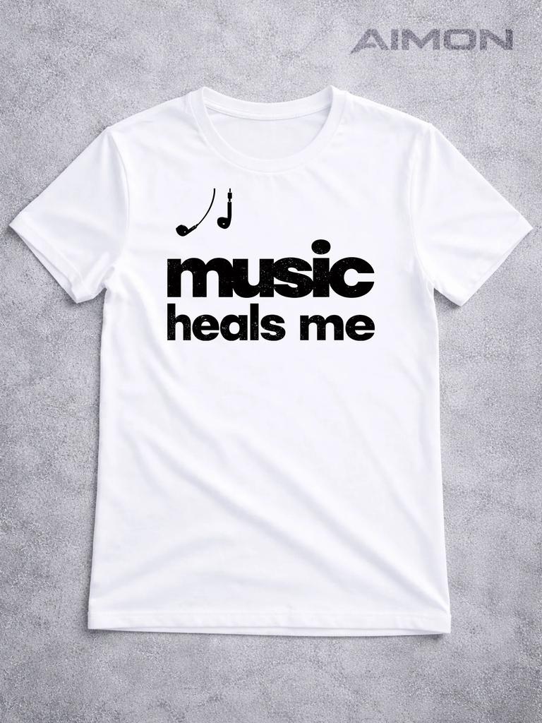 T-Shirt y2k Music Heals Me