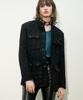 Untage Lame Boucle Tweed Field Jacket (Black)_Uto-Fb48