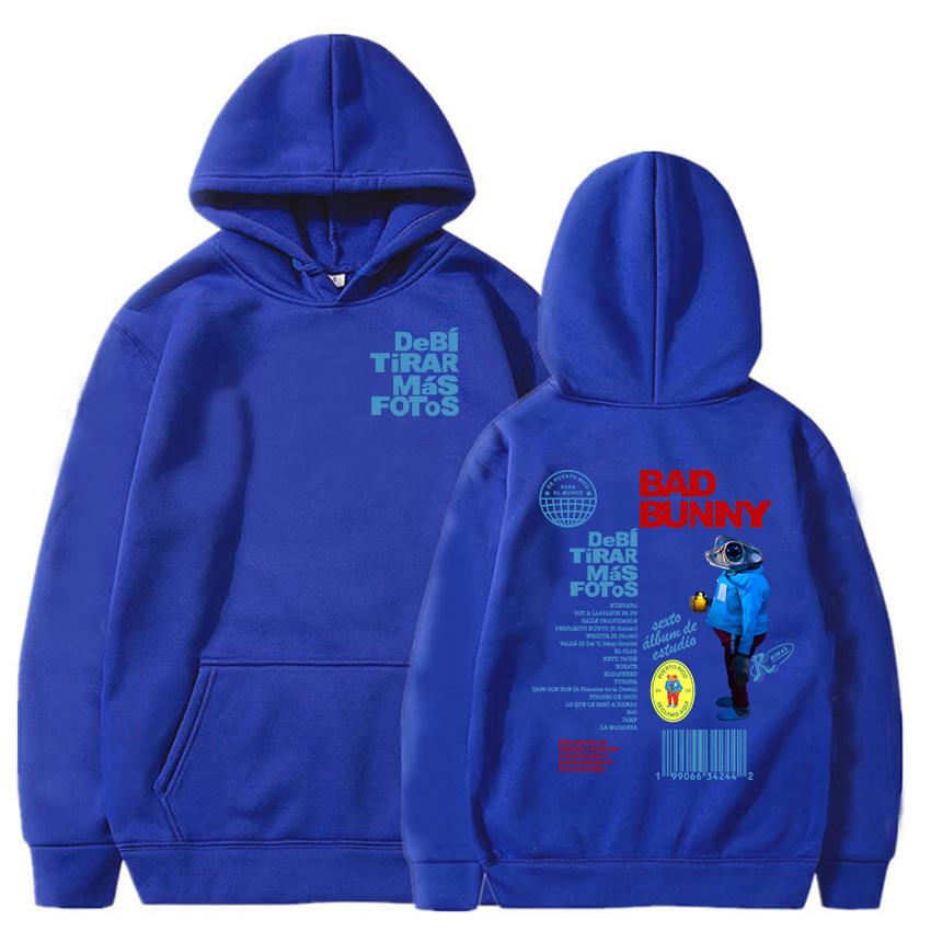 Bad Bunny DTMF Debí Tirar Mehr Fotos Hoodies 2025 Neues Album Mode Sweatshirts Roupas Femininas Mit Kapuze Winter Pullover Frauen