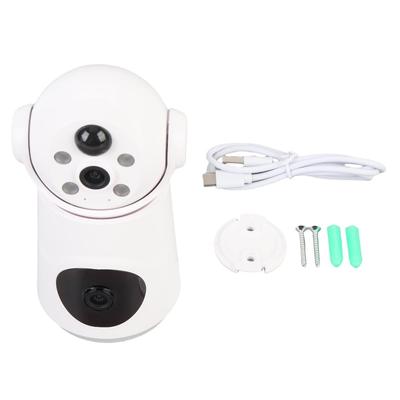 Security Camera Wireless WiFi 360 Degrees  Rotating Motion Detection Double Lens Camera for Indoor Outdoor