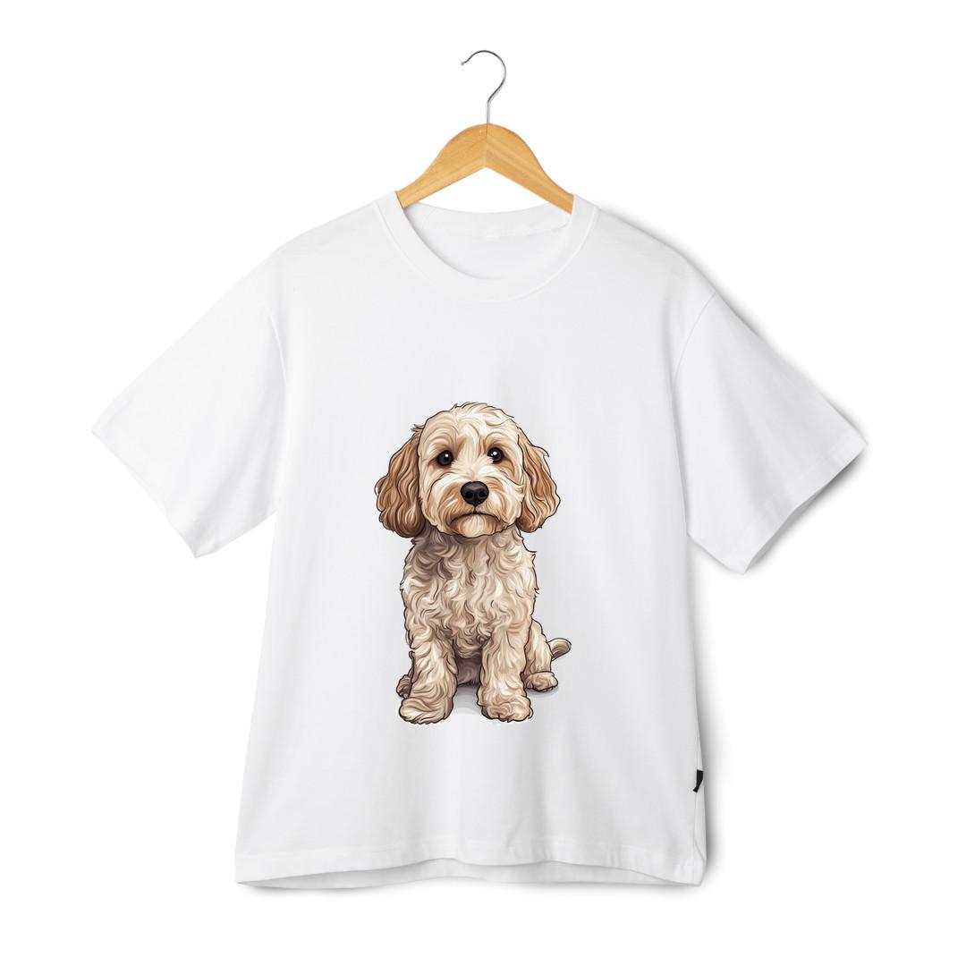 Labradoodle T-Shirt - Unisex Cute Dog Cartoon Graphic Pet Lover Puppy Tee S