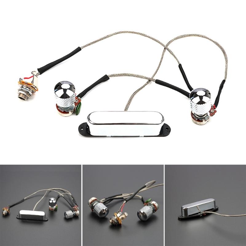Single Coil Pickup PreWired Electric Guitar Pickup with Knobs Guitar Humbuckers Pickups Electric Guitar Part Easy to Use