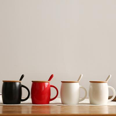 Ceramic Coffee Cup With Lid, Wine Barrel Cup, Couple Cup, Water Cup, Gift Cup, Advertising Cup