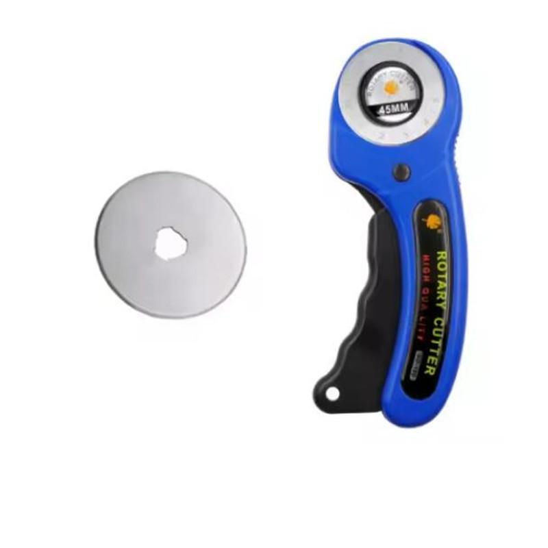 45mm Patchwork Roller Wheel Knife Cloth Cutting Knife Leather Paper Fabric Craft Fabrics Rotary Cutter DIY Sewing Accessories