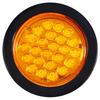APSMOTIV 12V Red/White/Amber 4" Round LED Trailer Tail Light Stop Turn Tail Brake Signal/Reverse Backup/Marker Lights Trucks Trailer RV Camper