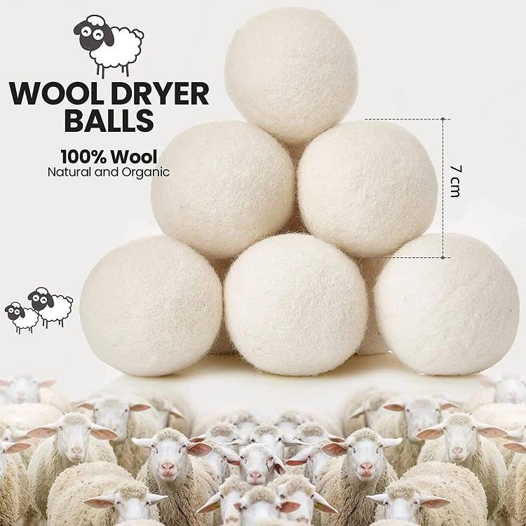 Wool Dryer Balls Natural Pro 3 Pcs.