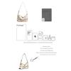 Xeie Thuk Shoulder Bag Women Glossy PU Adjustable Strap Daily Commuting