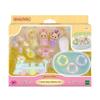 Sylvanian Families 5707 Milk Rabbit Triplets' Bathtime Fun Set