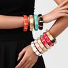 Bohemian alloy bracelet personality enamel color drip oil bracelet vacation style personality seaside first