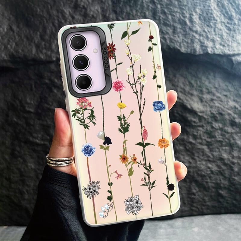 Phone Case For Samsung S24 Ultra S23 Plus S22 S21 S20 FE A55 A54 A53 A35 A34 A32 A25 A24 A15 A14 A13 5G Shockproof Bumper Gradient Aurora Cover