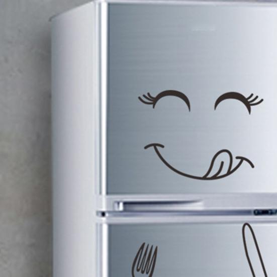 Fridge Sticker Self Adhesive Eco-friendly Removable Easy To Apply Wide Application Decorative