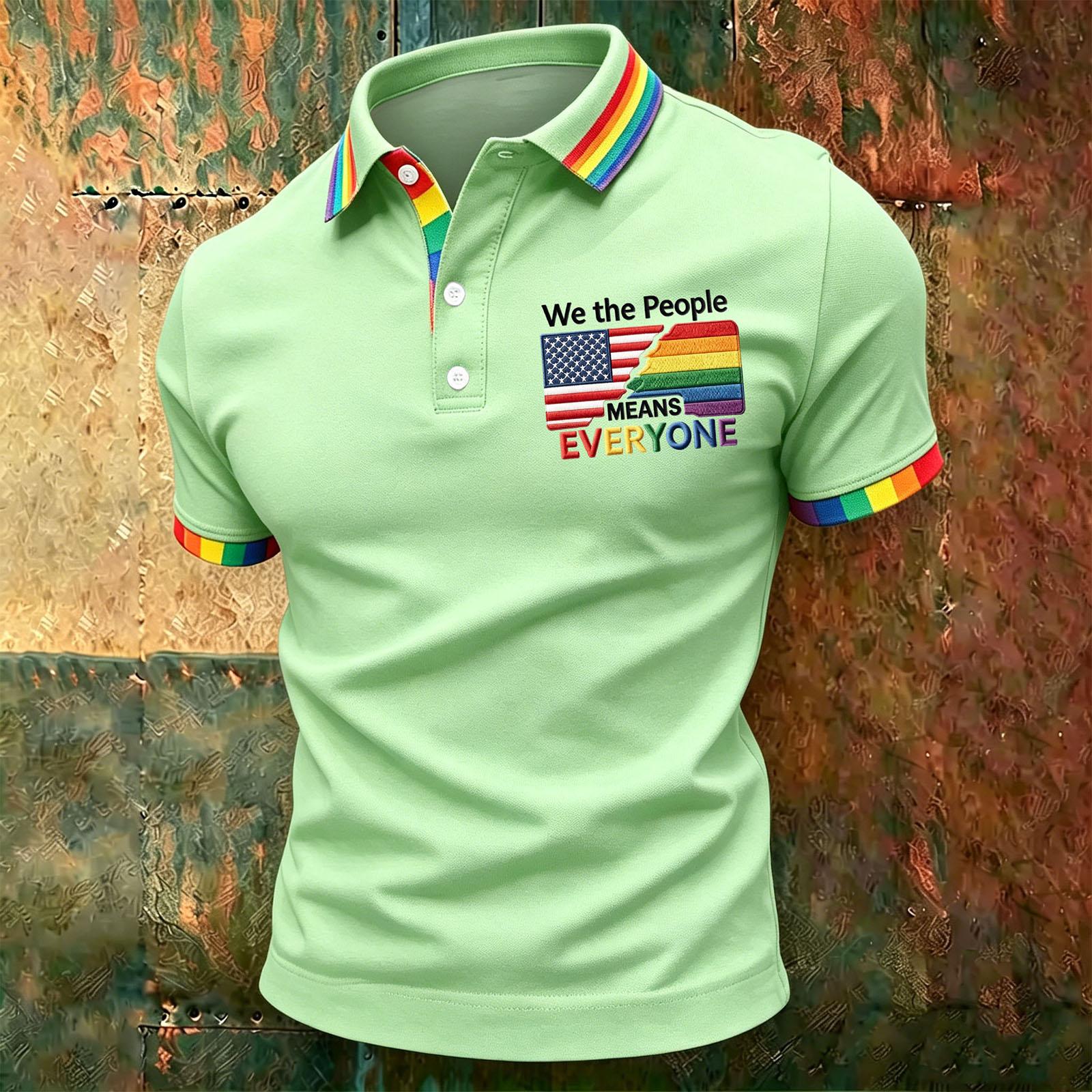 

Men s Casual Color-Block Striped Short-Sleeve Shirt XXL