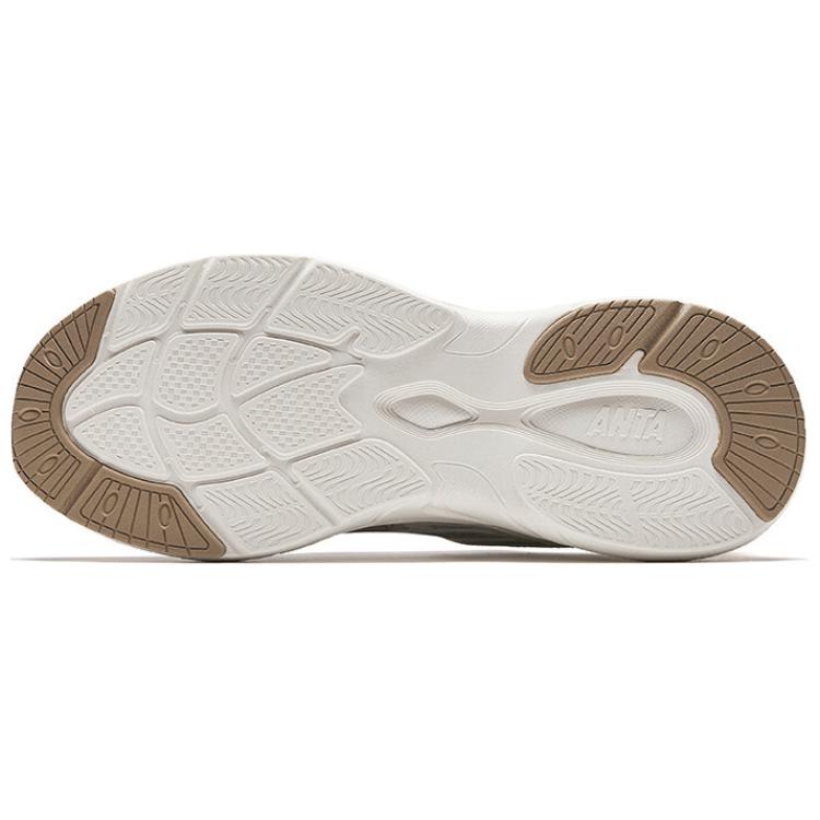 Anta Pulse Comfortable Versatile Durable Low-Top Casual Shoes Men Sneaker White Brown 112528856-5