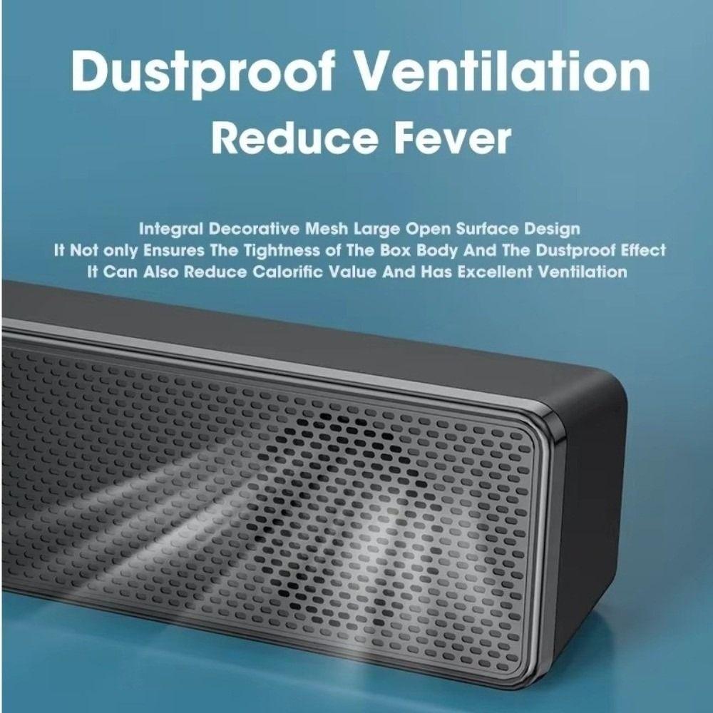 Wireless PC Soundbar Stereo USB Powered Soundbar Surround Audio Bluetooth Speaker  For Laptop