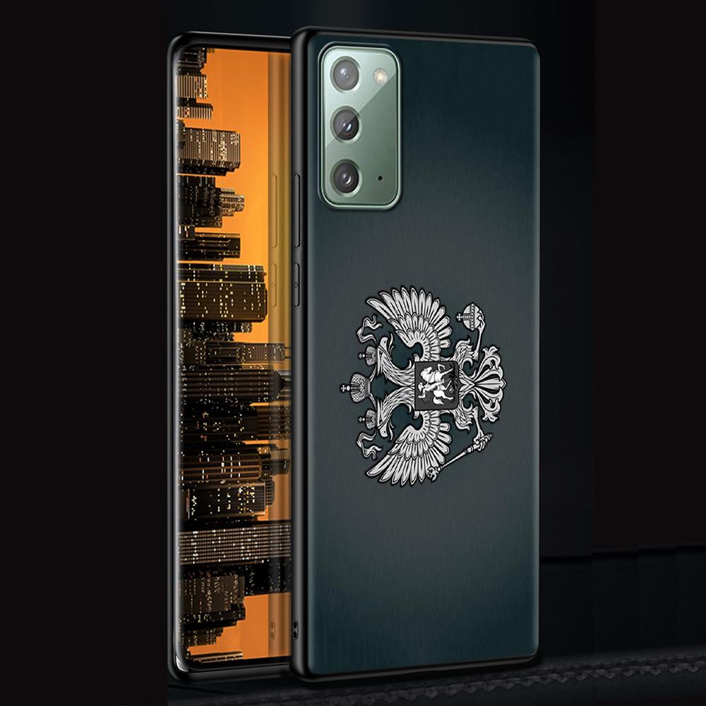 Russian Flag Case for Samsung Galaxy Note 20 Ultra 10 9 8 Silicone Coque M31 M30s M51 M31s M52 5G Soft Black Phone Cover