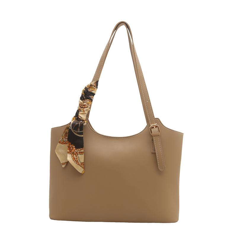 Vintage Style Large Capacity Tote Bag High Quality Faux Leather Shoulder Handbag for Women CLE