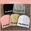 Solid Color Simple Letter Pattern Neutral Casual Warm Knitted Hat Autumn For