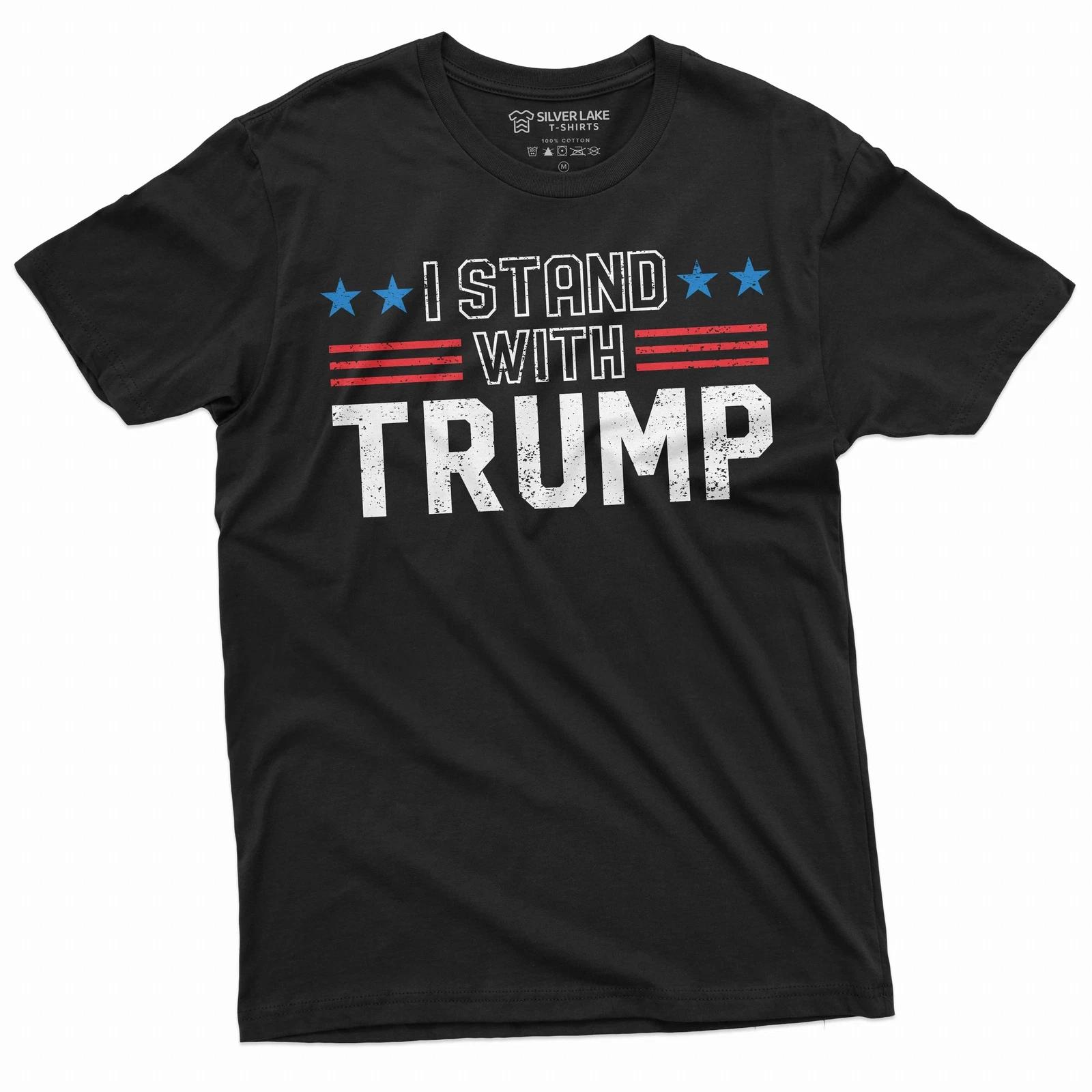 I Stand With Trump T-Shirt DJT arrest inditement Tee Trump 2024 Supporter Tshirt M