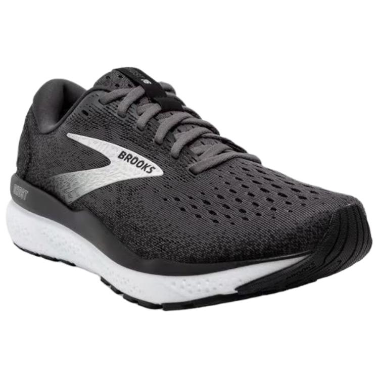 Brooks Ghost 16 Black Grey Men Sneakers White 110418-1D-090