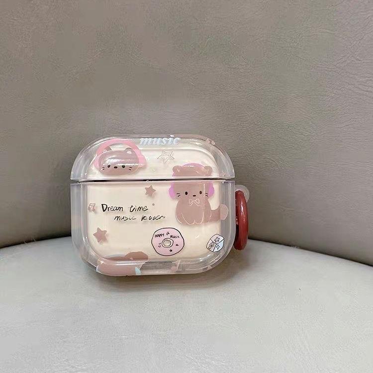 Applicable to Apple AirPods 1 generation wireless Bluetooth headset case, transparent anti-dirty split case