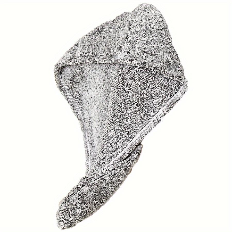 

1pc Black White Striped Bath Cap High Absorbency Soft Quick-Dry Hair Towel Headscarf Blend