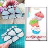 3pcs Cupcake Die Cuts for Card Making, Cutting Dies, Metal Die Cutting Mold, Scrapbooking Dies, DIY Etched Embossing Stencil for Crafts