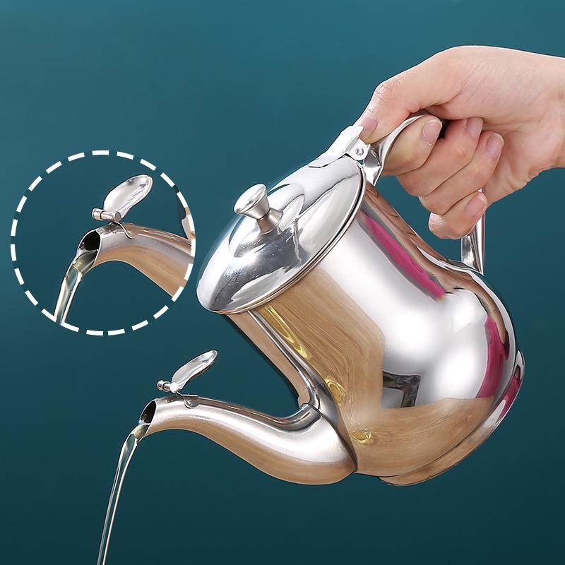 Kitchen Oil Filter Cooking Tools Storage Tank Grease Filter Container Restaurant Oil Filter Stainless Steel Oil Tanks