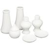 This Simple and Beautiful 7-piece White Ceramic Offering Set from Kamidana No Sato Includes Everything You Need for Offerings. Includes Standard Offer