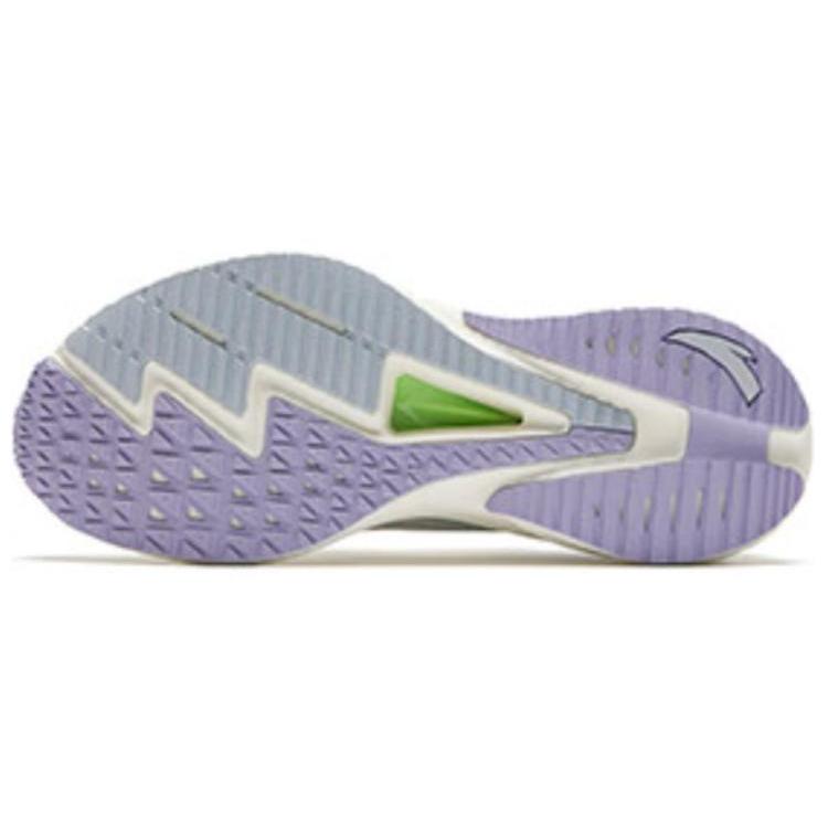 Nuevas Zapatillas de Running de Entrenamiento de Caña Baja con Amortiguación Anta y Resistentes al Desgaste para Mujer Blanco Morado 122425585-1