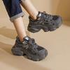 Augustine Daddy Shoes New Mesh Retro Premium Gray Platform Casual Sneakers In Winter