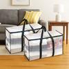 2Pcs Large Capacity Transparent Storage Bag Double Zipper Moving Luggage Bags  Travel