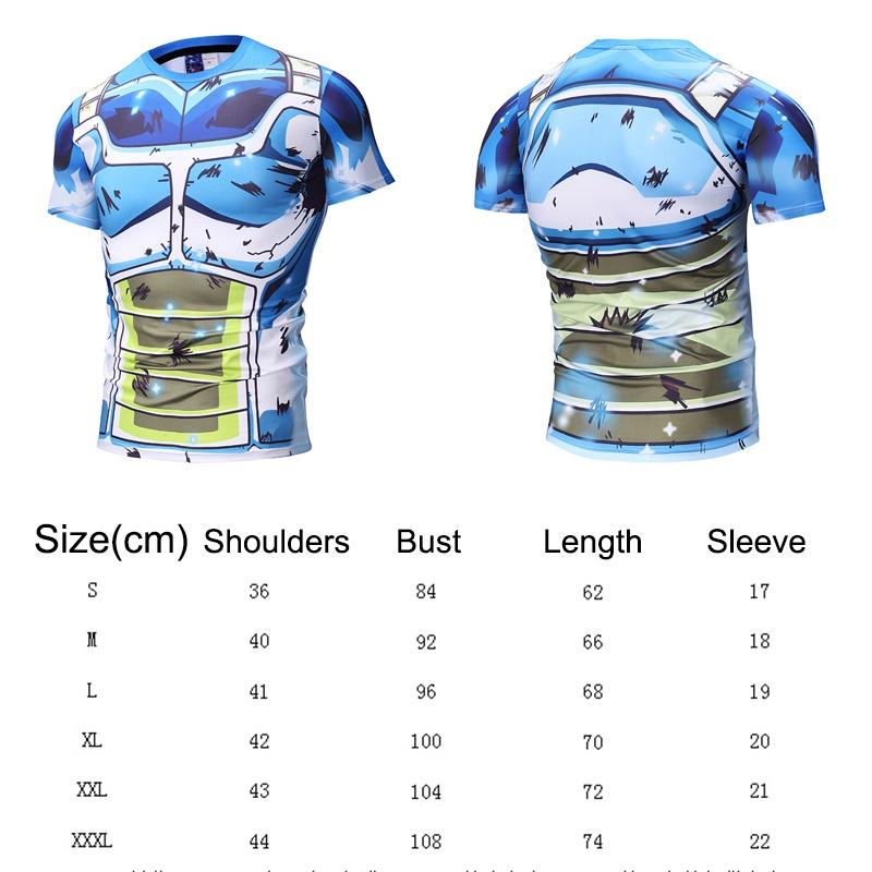 Premium Quality Men's Vegeta T-shirts Tank Top Dragon Ball Z Super 3d Sport Blouse Tee For Every Occasion
