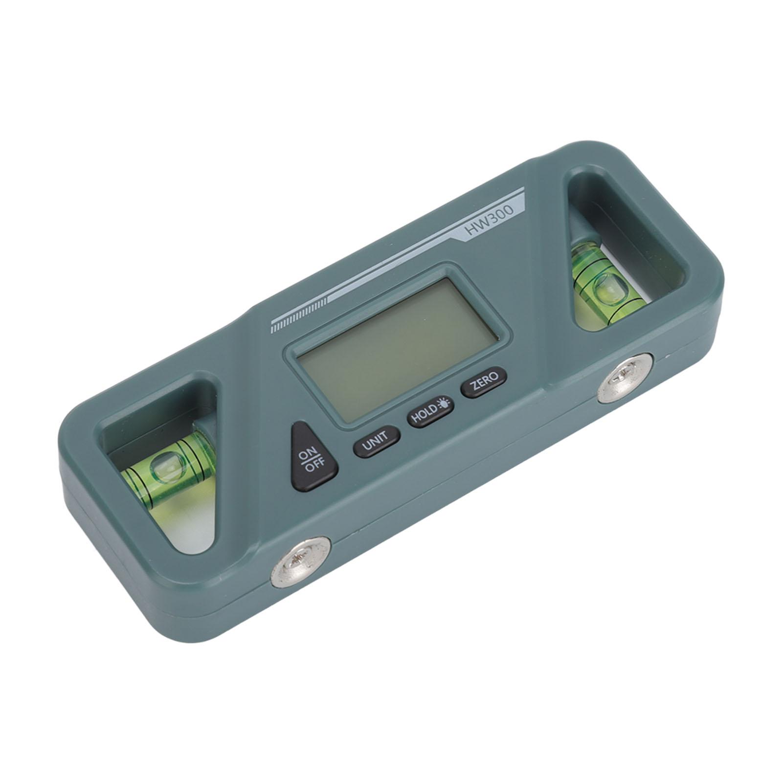 

Цифровой инклинометр Пластиковый ABS Магнитное основание Уровень Измеритель угла для деревообработки темно-зеленого