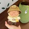 Labubu Clothes (Doll Not Included) Plush Clothes Set for 15cm and 17cm Labubu Plush Toys, 6-Piece Set Includes Hat, Outfit, Pants, Shoes, Glasses,