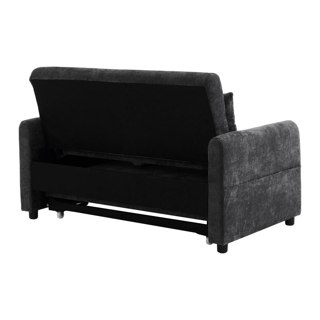 Sofa Bed Flieks 2-seater Sofa with Sleep Function, Adjustable Backrest, USB Ports and Mobile Phone Holder