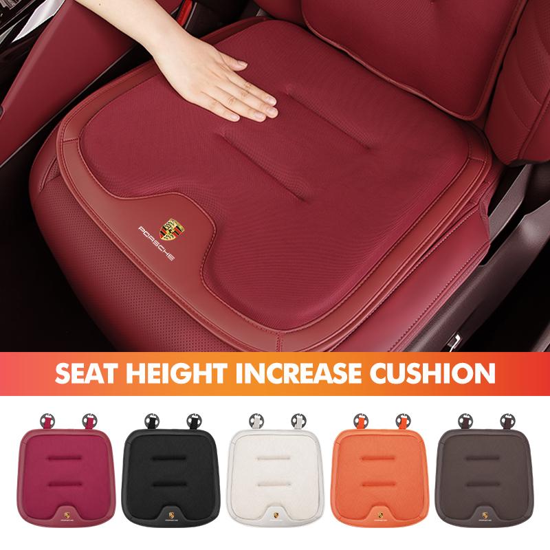 For Porsche Car Seat Cushion Front Rear Luxury Ice Silk Booster Pad Cayenne Boxster Macan 968 Panamera 911 Carrera-GT 918