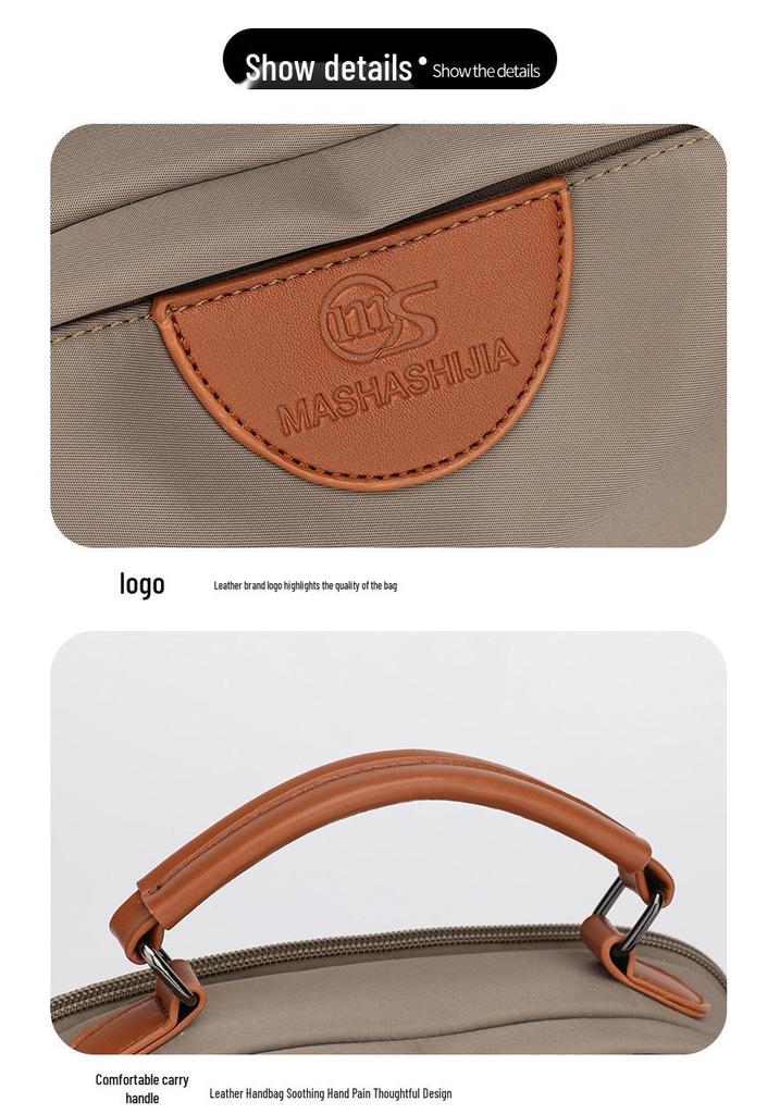 Premium Oxford Cloth Waterproof Crossbody Bag - Lightweight, Multi-Layer, Large Capacity, Casual Single Shoulder Handbag