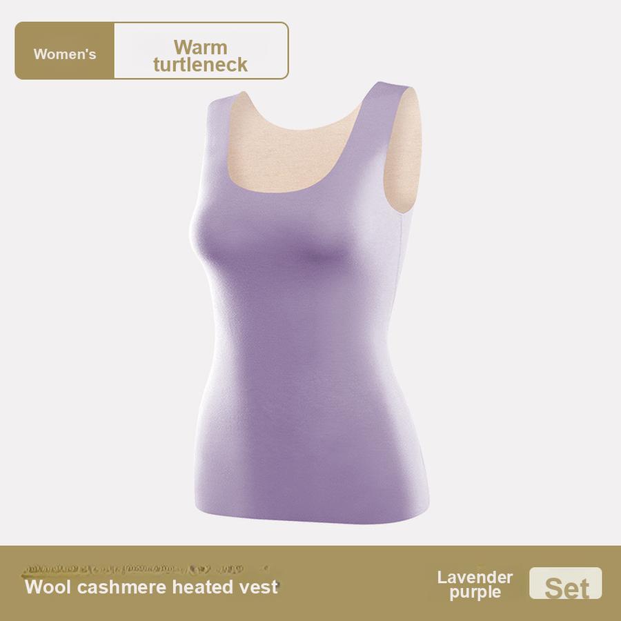 Women's Fleece Thermal Vest Winter Thick Padded Vest Bodywear