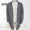 Men Cardigan Coat Knitted High Collar Long Sleeves Warm Pockets Sweater Coat Mid Length Pure Color Fall Winter Jacket