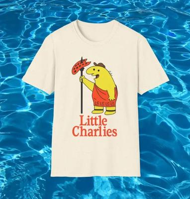 Little Charlie's Funny Meme TShirt, Smiling Pizza Parody for Friends Joke Tee