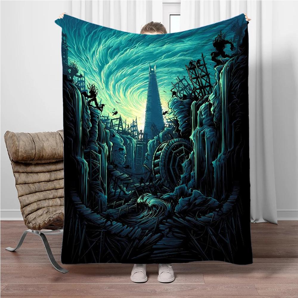 

Soft Flannel Blankets T-The-Rings Movie Scenes Keep Warm Throw Blanket Comfortable Blanket for Picnic Beds Sofa Home Bedroom 75x90cm