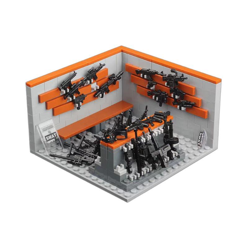 Military Special Forces SWAT Armory Building Blocks for Kids