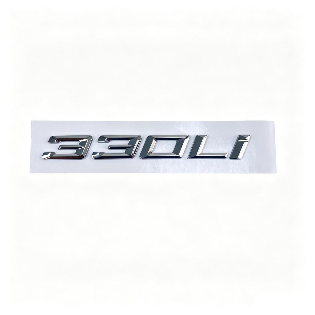 Compatible BMW 3, 5, 7 Series 320Li, 530Li, 740Li Rear Emblem Displacement Sticker.