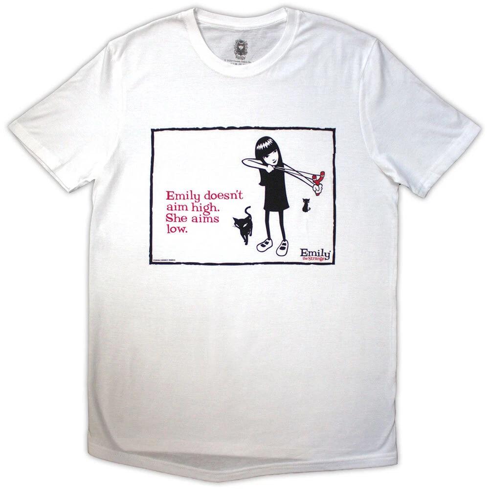 Emily The Strange Unisex T-Shirt: Aims Low (Large) 4XL