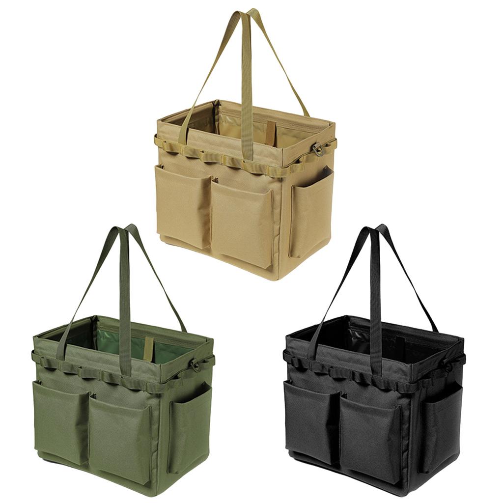 Multifunctional Storage Bag-Oxford Picnic Bag Folding Toolbox Organizer-Large Capacity Handbag Camping Carry Bag for Men
